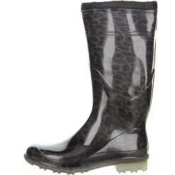 Damen Wasserdichte Gummistiefel Winterstiefel Gefüttert Leopard - Braun -Schuhgeschäft 10238663 05