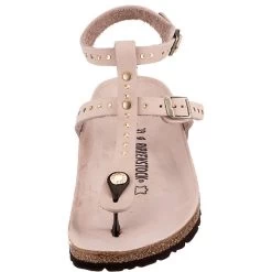 Birkenstock Marillia Nubukleder Schmal Nubukleder T-Steg-Sandalen - Hellrosa -Schuhgeschäft 12651998 04