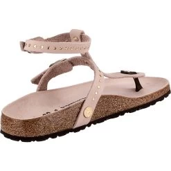 Birkenstock Marillia Nubukleder Schmal Nubukleder T-Steg-Sandalen - Hellrosa -Schuhgeschäft 12651998 05