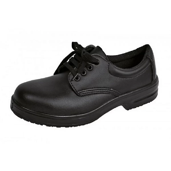 Herren Rutschhemmender Küchenschnürschuh S2 Stahlkappe, Arbeitsclogs - Schwarz 1 Herren Rutschhemmender Küchenschnürschuh S2 Stahlkappe, Arbeitsclogs - Schwarz