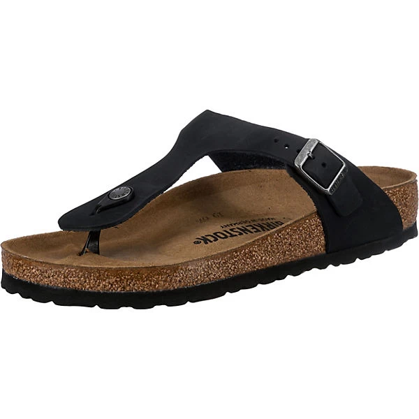 Birkenstock Gizeh Nubukleder Geölt Zehentrenner Normal - Schwarz Modell 1 1 Birkenstock Gizeh Nubukleder Geölt Zehentrenner Normal - Schwarz Modell 1