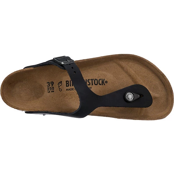 Birkenstock Gizeh Nubukleder Geölt Zehentrenner Normal - Schwarz Modell 1 6 Birkenstock Gizeh Nubukleder Geölt Zehentrenner Normal - Schwarz Modell 1 - Image 6