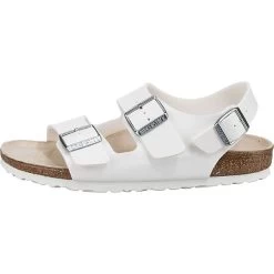 Birkenstock Milano Bs Komfort-Sandalen Schmal - Weiß -Schuhgeschäft 17536205 03