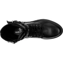 J&F Buckle Lace-Up Boots Mit Kettendetail - Schwarz -Schuhgeschäft 19909106 06