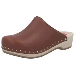 Natur-Toeffler Clogs - Mokka