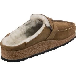 Birkenstock Buckley Veloursleder Lammfell Clogs Normal - Braun -Schuhgeschäft 24681434 05