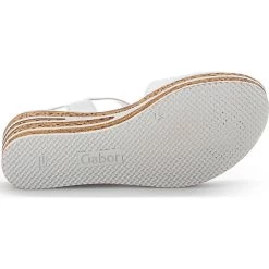 Gabor Keilsandaletten 24.651.21 Riemchensandalen - Weiß -Schuhgeschäft 28363885 07