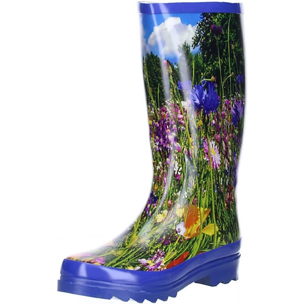 Conway Damen Gummistiefel (Wiese) Mehrfarbig - Mehrfarbig 1 Conway Damen Gummistiefel (Wiese) Mehrfarbig - Mehrfarbig